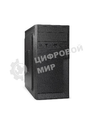Компьютерный корпус Minitower ExeGate EX291139RUS BAA-105-01 (mATX, без БП, 2*USB, аудио, черный)