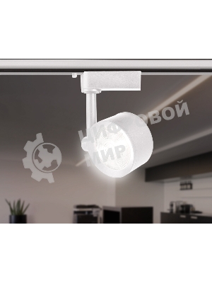 Трековый однофазный светодиодный светильник Ambrella light GL6388 WH белый LED 7W 4200K 24°