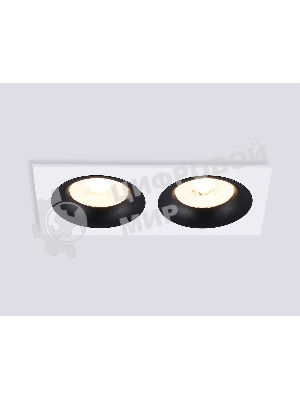 Светильник встраиваемый Ambrella light TN102732/2 WH/BK белый/черный GU5.3 175*92*23