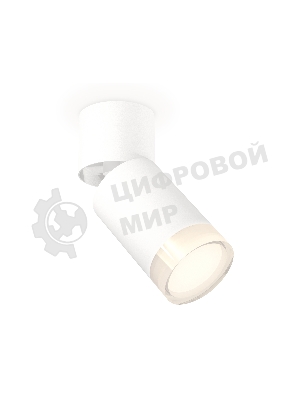 Комплект накладного поворотного светильника Ambrella light XM6312080 SWH/FR/CL белый песок/белый матовый/прозрачный MR16 GU5.3 (A2220, C6312, N6241)