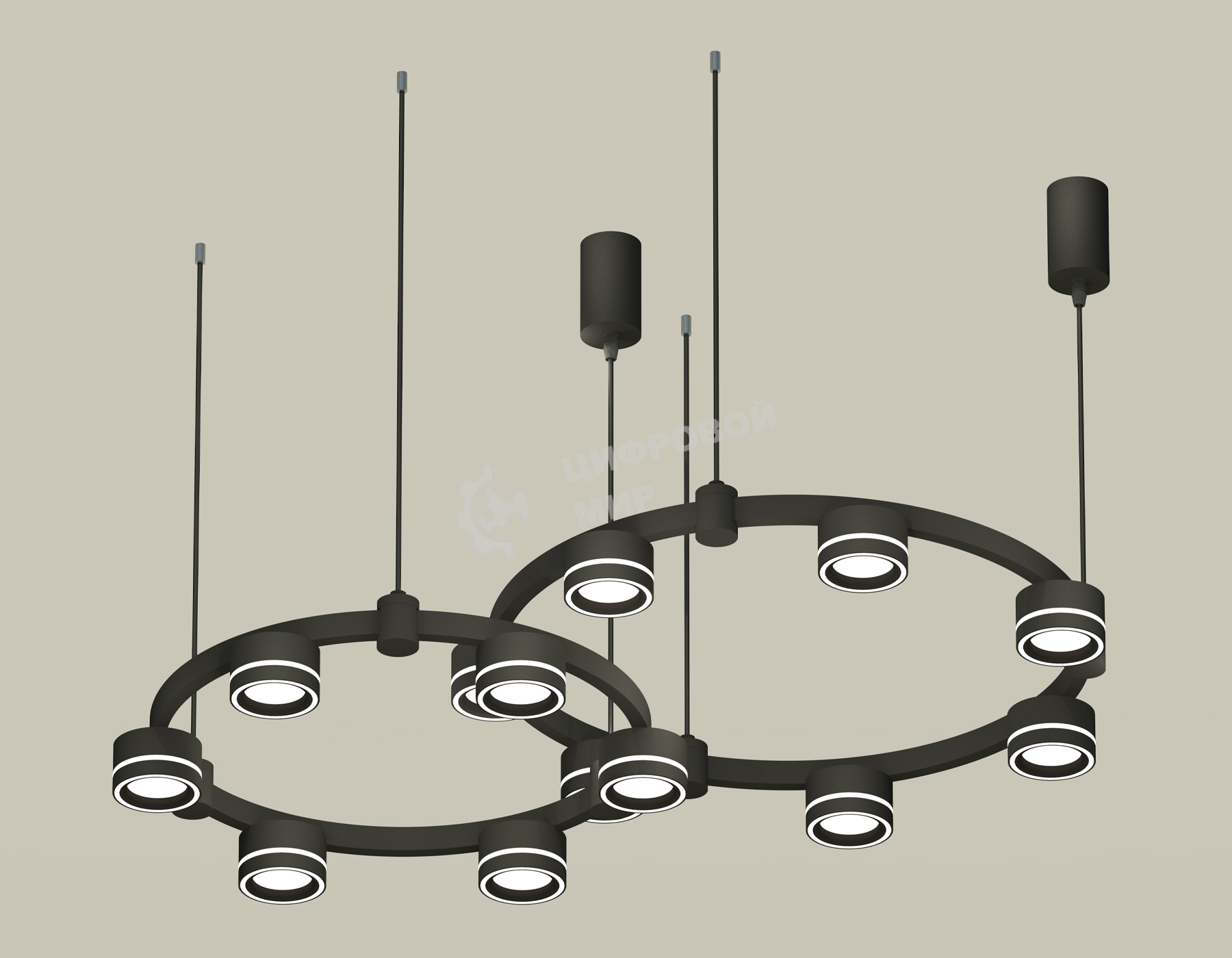 Светильник Ambrella light XR92091004/13 SBK/FR черный песок/белый матовый GX53 (A9209, C9238, C9232, N8434)
