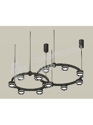 Светильник Ambrella light XR92091004/13 SBK/FR черный песок/белый матовый GX53 (A9209, C9238, C9232, N8434)