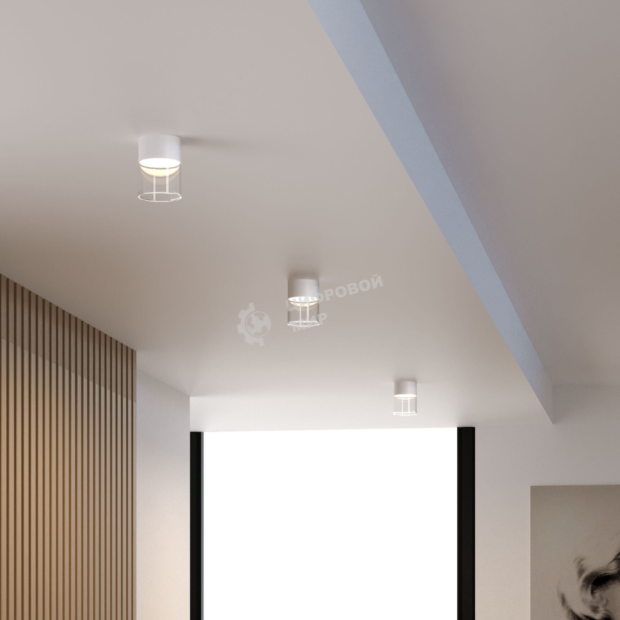 25047/LED 10W 4000К белый/прозрачный / Светильник потолочный светодиодный