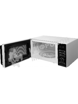 Микроволновая печь BBK 25MWS-970T/WB белый, 25 л, 900 Вт, переключатели - кнопки, поворотный механизм