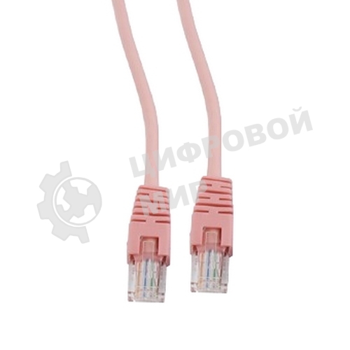 Патч-корд UTP Cablexpert cat.5e, 0.5м, литой, многожильный, розовый