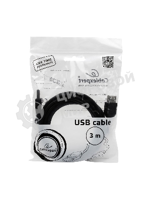 Кабель Gembird PRO USB 2.0 удлинительный 3.0м AM/AF позол. контакты, пакет