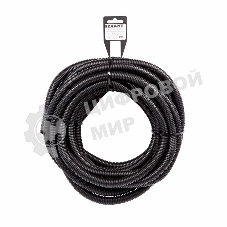 Труба автомобильная гофрированная ПП Rexant Ø12,7 мм, разрезная, бухта 10 м/уп.