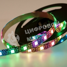 Лента светодиодная с USB коннектором 5 В, 10 мм, IP65, SMD 5050, 60 LED/m, цвет свечения RGb