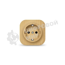 Розетка 1-м ОП 16А IP20 с заземл. сосна IONICH 1444