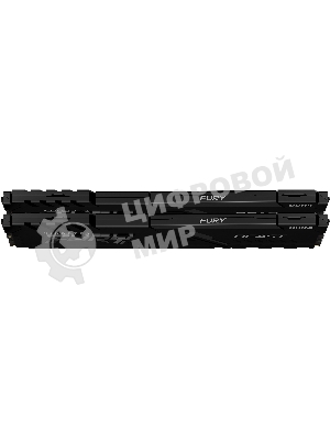 Оперативная память Kingston Fury Beast, DDR4, 32GB (2x16GB), 3600MHz, CL18, DIMM, с радиатором, черный