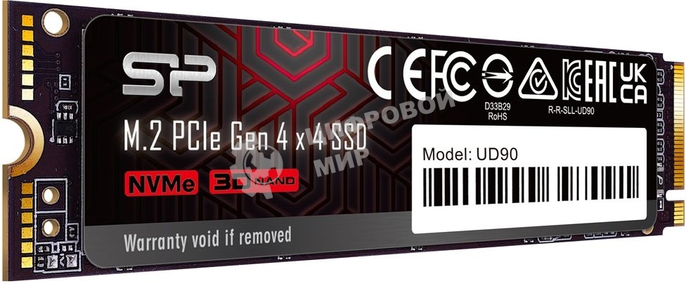 Накопитель SSD Silicon Power PCI-E 3.0 1Tb SP01KGbP44UD9005 M-Series UD80 M.2 2280