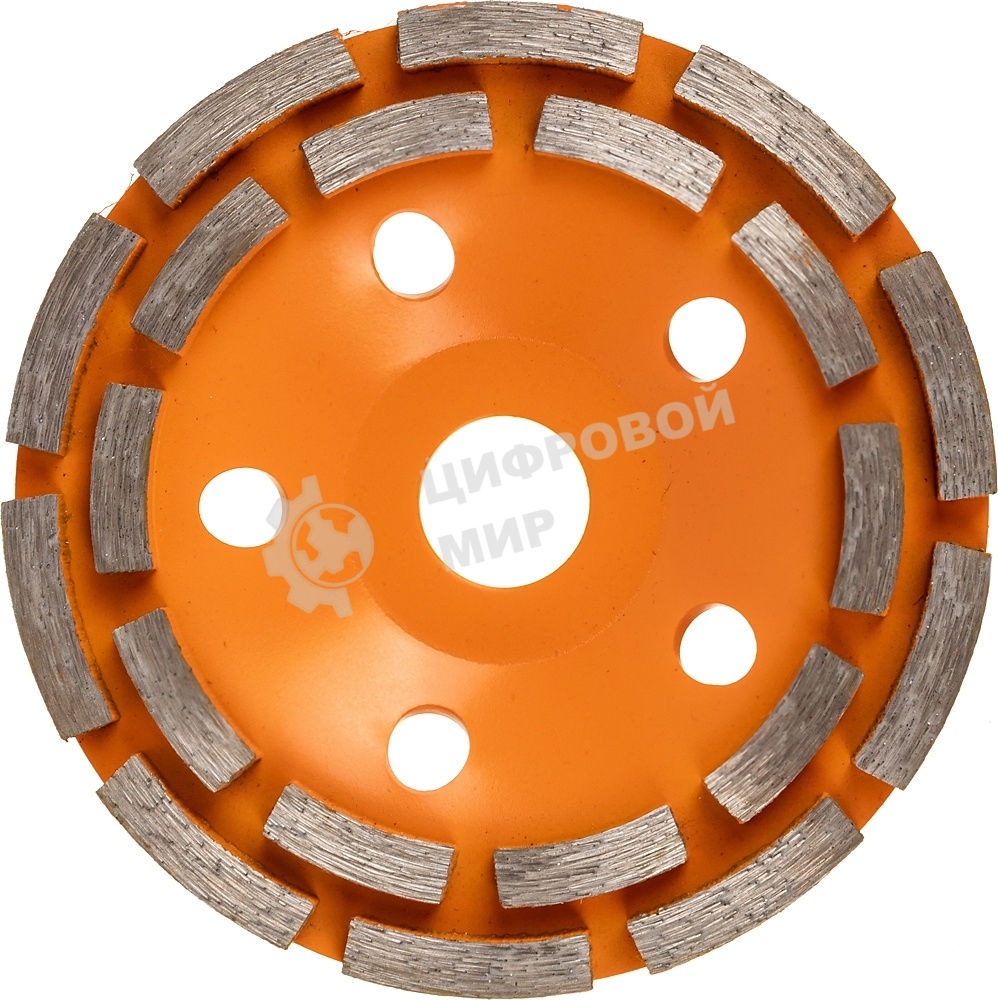 Чашка алмазная зачистная 125мм двухрядная Вихрь 73/10/3/6