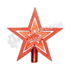 Верхушка на елку Звезда Neon-night 20 см, красный