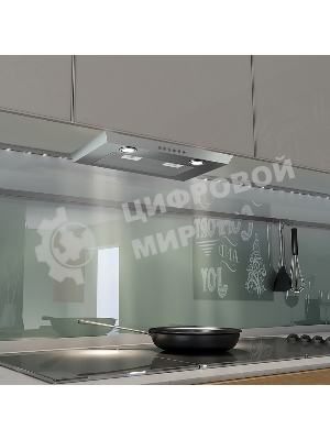 Вытяжка встраиваемая Elikor 72Н-1000-Э4Д серый, 72 см, 1000 куб. м/ч, 56 дБ