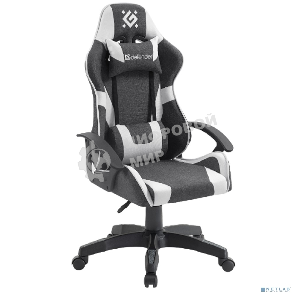 Кресло игровое Defender IBIS белый/серый