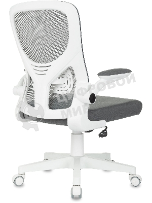 Кресло Бюрократ ASTER N-W TW-04 Neo Grey темно-серый, сетка/ткань, 120 кг, механизм качания