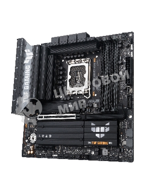 Материнская плата ASUS TUF GAMING B860M-PLUS, LGA 1851, Intel B860, 4xDDR5, 4xSATA, 3xM.2, 1xPCIe 5.0 x16, 1xPCIe x4, 1xUSB-C, 4xUSB-A 3.2 Gen 1, 2xUSB-A 3.2 Gen 2, 1xHDMI, 1xDP, 1x2.5Gb LAN, 7.1, mATX