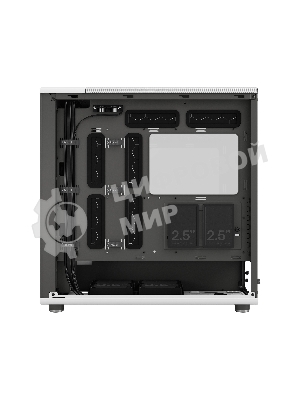 Компьютерный корпус без блока питания Fractal Design North XL TG Dark Tint, Full-Tower, 3x140мм, 2xUSB-A 3.2 + 1xUSB 3.2 Type-C E-ATX, ATX, mATX, mITX Wood panel, Chalk белый