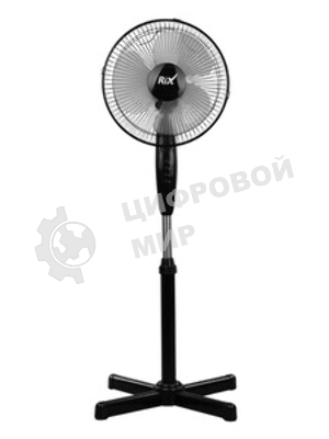Вентилятор Rix RSF-3000B чёрный, напольный, 35 Вт, 3 скорости, 30 см