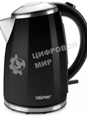 Чайник электрический Zelmer ZCK1274B 1.7 л, 2200 Вт, черный корпус: металл