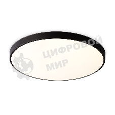 Потолочный светодиодный светильник Ambrella light FZ1224 BK черный IP44 13W 4200K D232*50 (Без ПДУ)