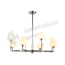Люстра Ambrella light LH53003/8 SN/FR сатин никель/белый матовый G9*8 max 40W D830*680