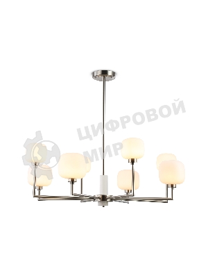 Люстра Ambrella light LH53003/8 SN/FR сатин никель/белый матовый G9*8 max 40W D830*680