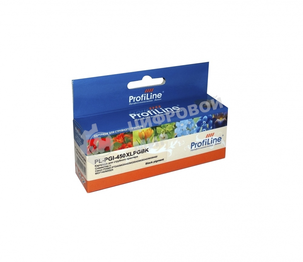 Картридж струйный ProfiLine PL-PGI-450PGbK для Canon PIXMA iP7240/MG5440/MG5540/MG6340/MG6440/MG7140/MX924 Black пигм