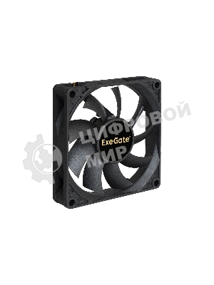 Вентилятор для корпуса ExeGate ExtraSilent ES08015S3P черный, 80 мм, 1600 об/мин, 16.5 дБ, 3 pin