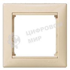 Рамка 1-м Valena горизонт. сл. кость (DIY-упак.) Legrand 695631