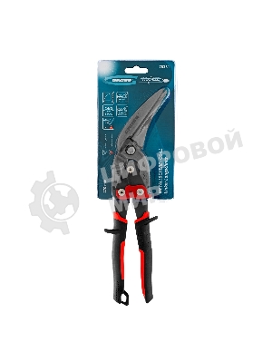 Ножницы по металлу Gross 78331 270 мм прямой и левый проходной резсталь-СrMo двухкомп. рук-ки