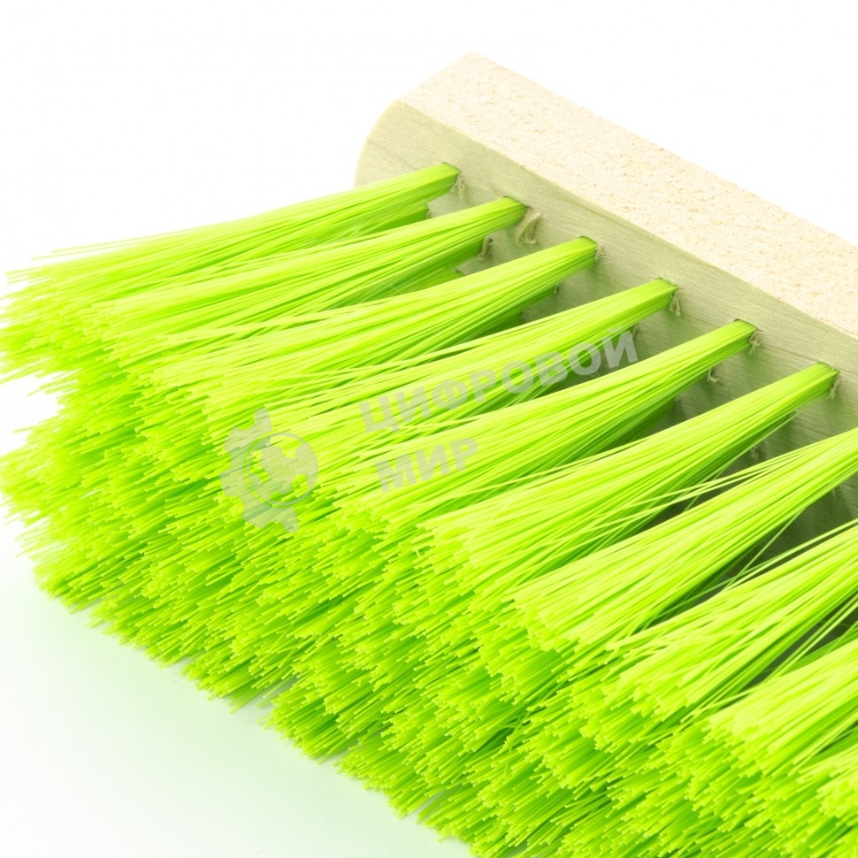 Щетка Сибртех деревянная для пола,400 мм5 рядтулейка с резьбой под углом, без черенка