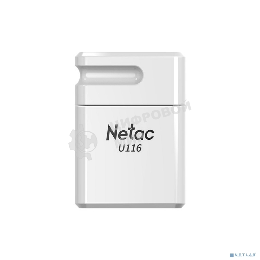 Флешка USB Netac U116 (NT03U116N-032G-20WH), 32Gb, USB 2.0, R/W 70/30, белый