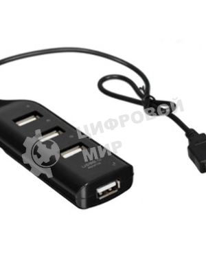 Разветвитель USB Rexant на 4 порта черный