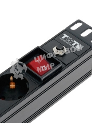 Блок распределения питания Lanmaster TWT-PDU19-16A8P-3.0 гор.размещ. 8xSchuko базовые 16A C14 3м