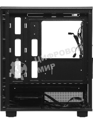 Корпус ACCORD ACC-ZM3B Black, Mini-Tower, чёрный, 1 x 120 мм