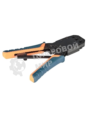 Инструмент обжимной ITK TM1-B10H для RJ-45, RJ-12, RJ-11, без фиксации, с резиновой ручкой