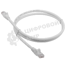 Патч-корд LANMASTER LSZH UTP cat.6, 0.5 м, серый