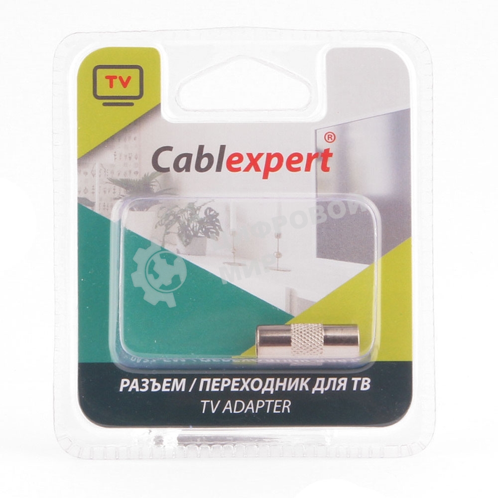 Переходник Cablexpert APL-TVMTVM-01, TV (папа)/TV (папа), блистер