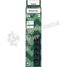 Сетевой фильтр Defender ES, 1.8 м, 5 розеток, черный