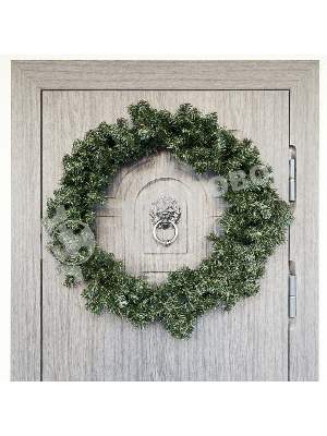 Еловый венок Neon-night Ø 90 см, ПВХ