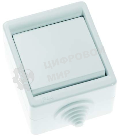 Выключатель Кунцево-Электро 1-кл. ОП 10А IP44 А110-015 белый