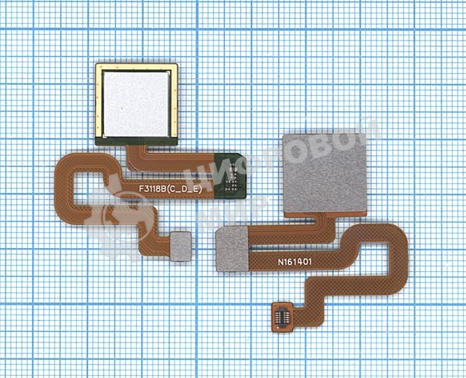 Шлейф со сканером отпечатка пальца для Xiaomi Redmi Note 3 белый