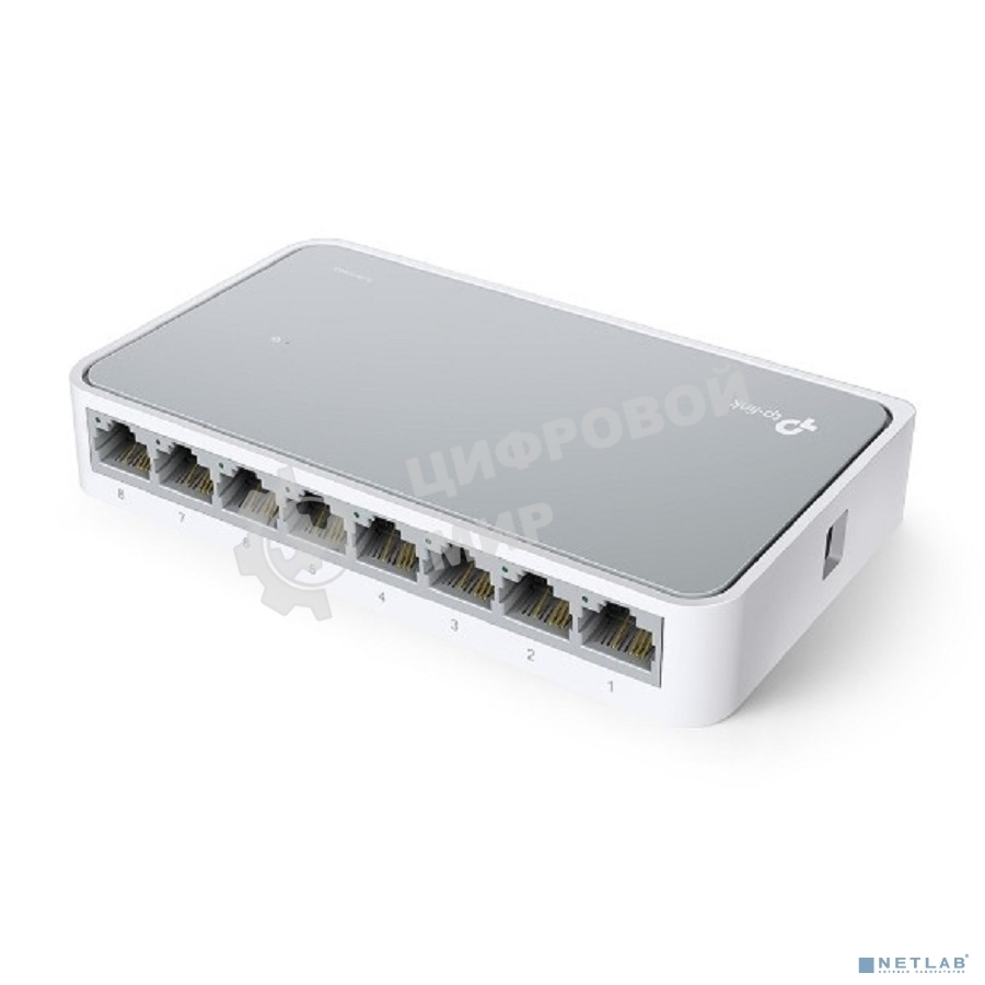 Коммутатор TP-Link SOHO TL-SF1008D Коммутатор 8-port 10/100M mini Desktop Switch, 8 10/100M RJ45 ports, Plastic case