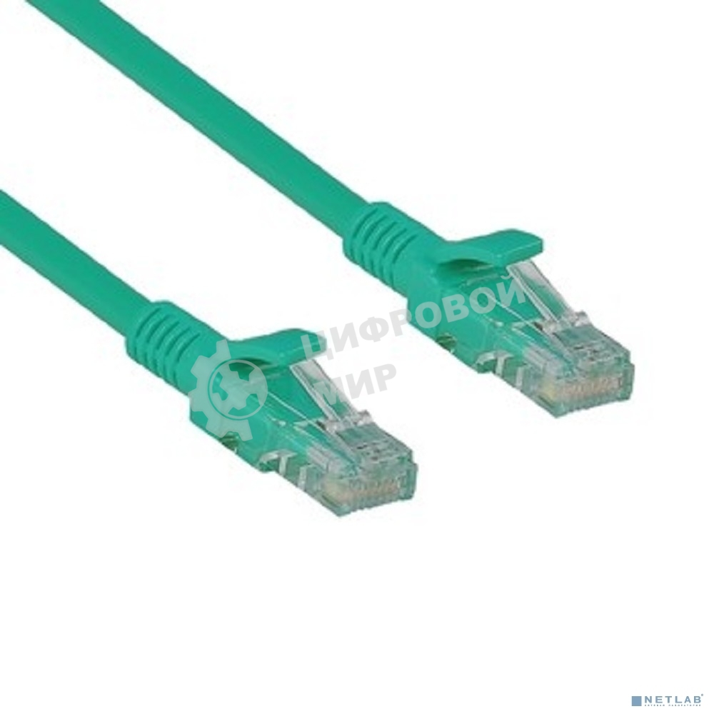 Патч-корд ExeGate UTP-RJ45-RJ45-5e-5M-GN, UTP, cat.5e, 5м, зеленый