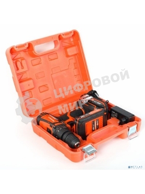 Дрель-шуруповерт Patriot BR 203UES, 20 В, 2 Ач, 30 Нм, щеточный