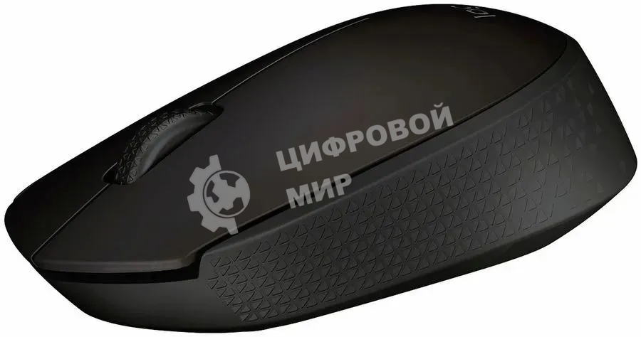Мышь беспроводная Logitech B170 черный, 1000 dpi, радиоканал, USB, кнопки - 3