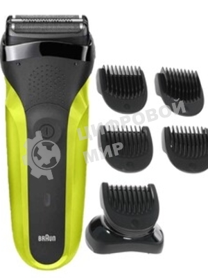Электробритва Braun S3 300BT черная сухое бритье с триммером для бороды тип 5408