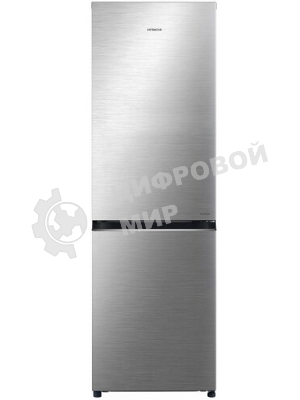 Холодильник Hitachi R-B410PUC6 BSL серебристый бриллиант двухкамерный 215/105л морозилка сверху, No Frost