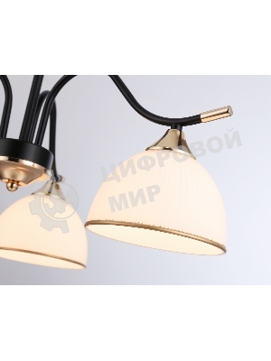 Светильник Ambrella light TR3161/3 BK/FGD черный/золото E27/3 max 60W D580*300